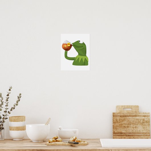 Poster KERMIT Mème 2 Mais ça ne me regarde pas (Cuisine)