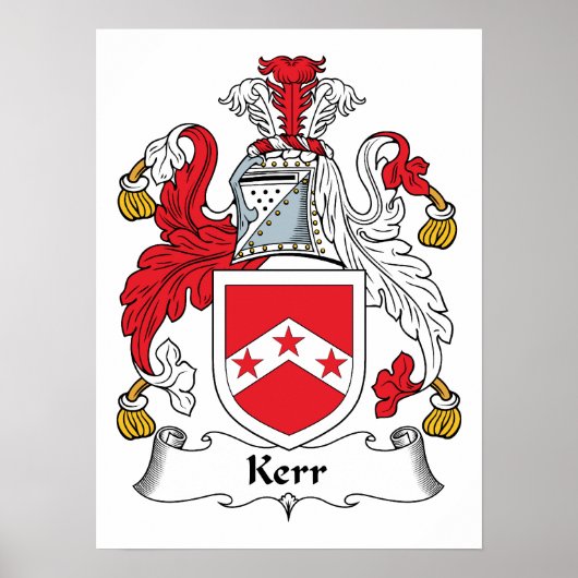 Poster Kerr Family Crest (Devant)