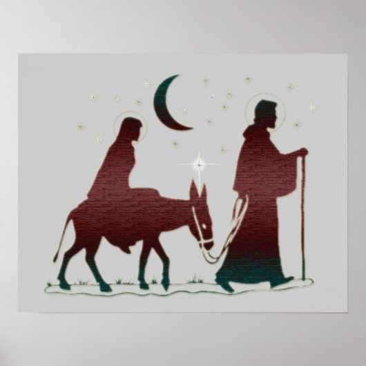 Poster kerstbethlehem Art (Voorkant)
