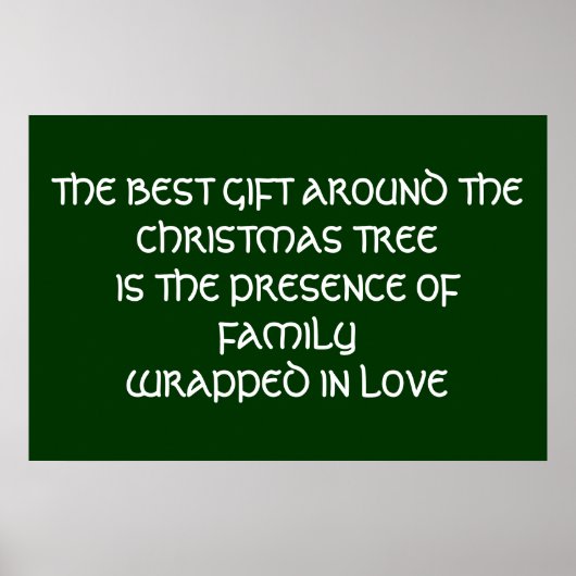 Poster kerstfamilie (Voorkant)