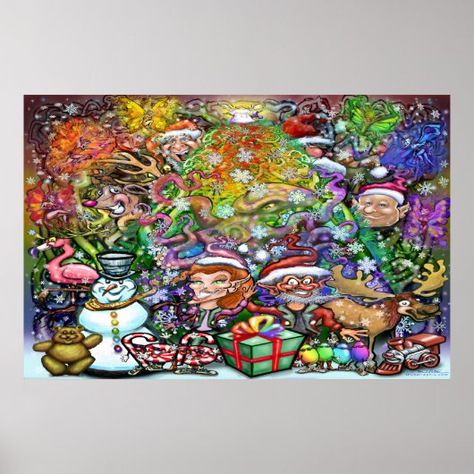 Poster kerstfeest (Voorkant)