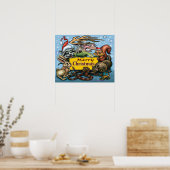 Poster kerstfeest (Keuken)