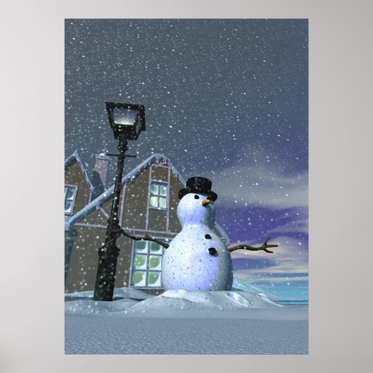 Poster kersthuis (Voorkant)