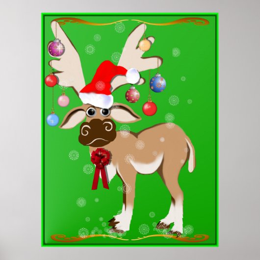 Poster kerstrendieren (Voorkant)