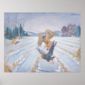 Poster Kestrel's Quarry - Kulhanek Wildlife Art Print (Devant)