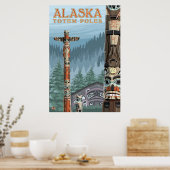 Poster Ketchikan, Alaska - Saxman Totem Village (Cuisine)