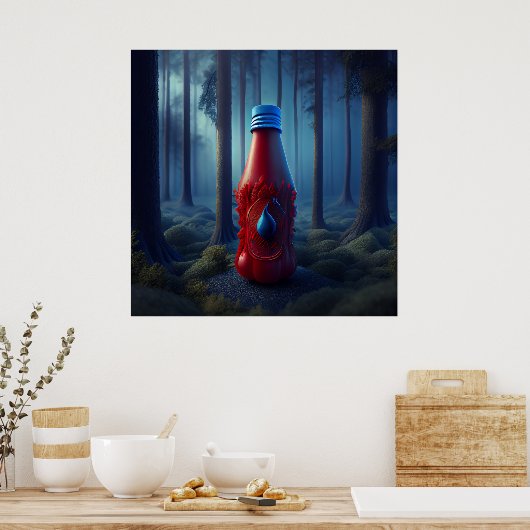 Poster Ketchup (Keuken)