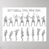 Poster Kettlebell One Arm Jerk (Devant)