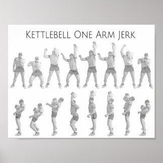 Poster Kettlebell One Arm Jerk