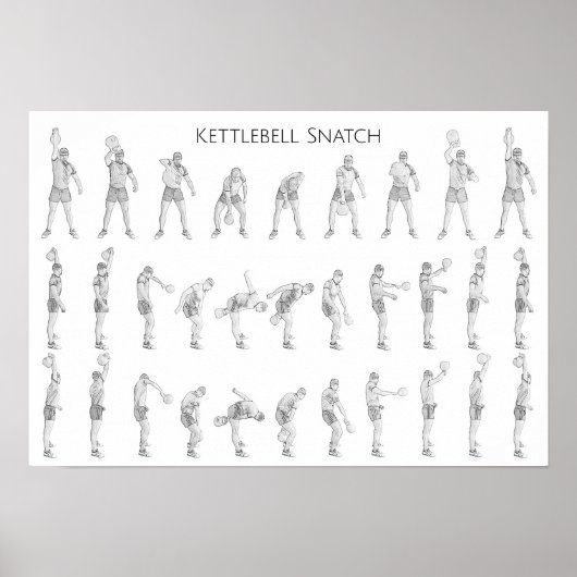 Poster Kettlebell Snatch (Devant)