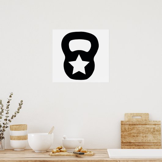 Poster Kettlebell Star (Cuisine)