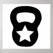 Poster Kettlebell Star (Devant)