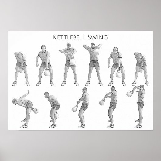 Poster Kettlebell Swing (Devant)