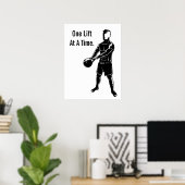 Poster Kettlebell Weights Exercice Fitness Motivational (Bureau à domicile)