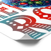 Poster Kettlebells Rock Noël Fitness Holiday Fun (Coin)