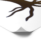 Poster Kétubah Arbre de Vie avec une citation hébraïque (Coin)