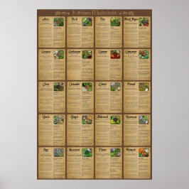 Poster Keukengeneesmiddelen