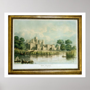 Poster Kew Palace as seen from Brentford, engraved by Tho