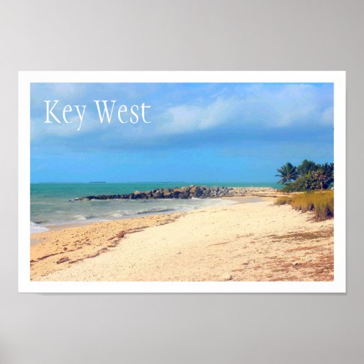 Poster Key West Beach, Fort Zachary Taylor State Park (Devant)