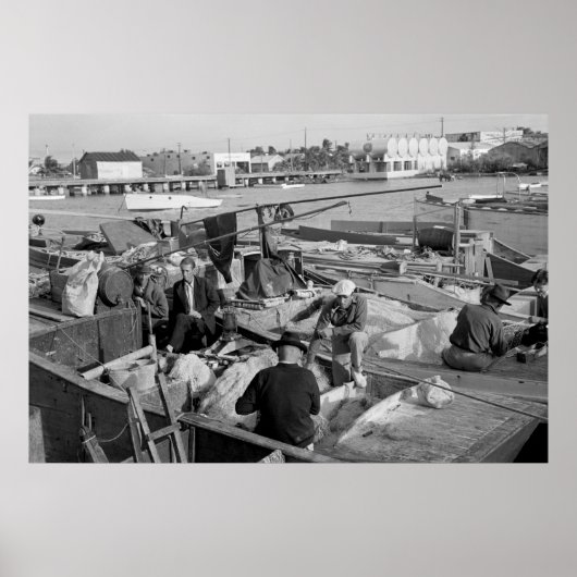 Poster Key West Fishermen, 1938 (Devant)