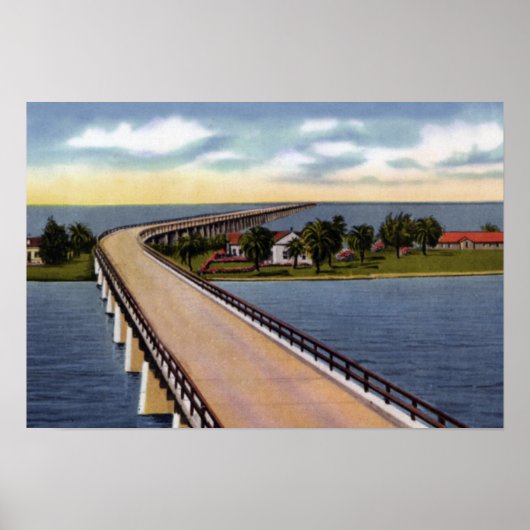 Poster Key West Florida Pigeon Key (Devant)