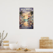 Poster Key West Floride Voyage Vintage (Cuisine)