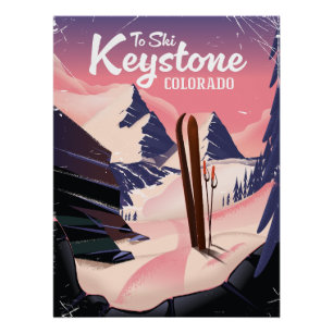 Poster Keystone to ski