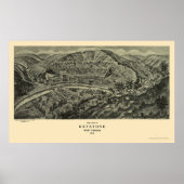 Poster Keystone, WV Panoramic Map - 1911 (Devant)