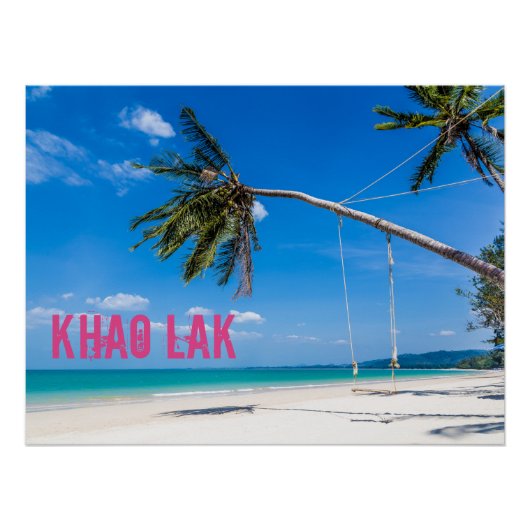 Poster Khao Lak Phang-Nga Thaïlande Plage Panorama Vacanc (Devant)