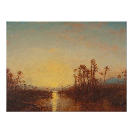 Poster Khartoum, Coucher De Soleil - Félix Ziem (Devant)