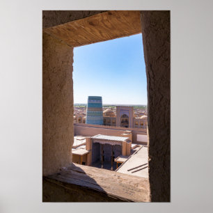 Poster Khiva, Ouzbékistan - Minaret Kalta Minor