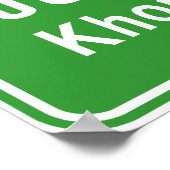 Poster Khon Kaen À l'avant ⚠ véhicule routier thaïlandais (Coin)