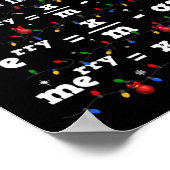 Poster Ki Math Enseignant Noël Costume correspondant Math (Coin)