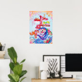 Poster Kichi: Calligraphy "Good Fortune" 260020214 (Bureau à domicile)