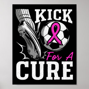 Poster Kick For A Cure Sensibilisation au Cancer du Sein