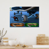 Poster Kick Push (Skateboard) (Cuisine)