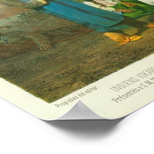 Poster Kickapoo Indian Group, Casimiro Castro, 1864 (Coin)