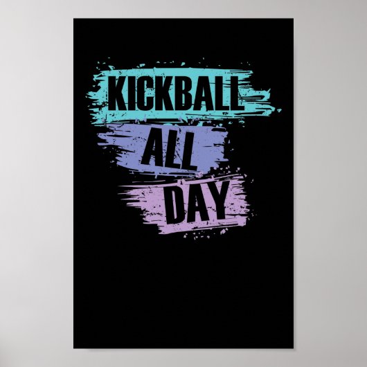 Poster Kickball tous les jours (Devant)