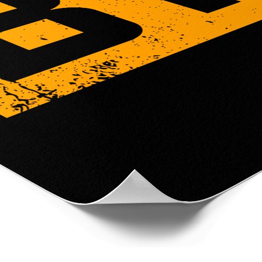 Poster Kickball Warning (Coin)