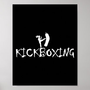 Poster Kickboxer Kickboxing Arts Martiaux Boxe Mma Sparr