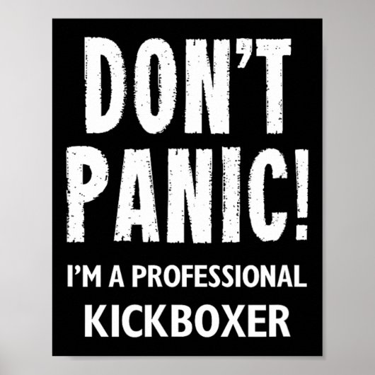 Poster Kickboxeur (Devant)
