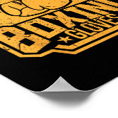 Poster Kickboxeur Kickboxing Boxeur Boxe Design Vintage (Coin)