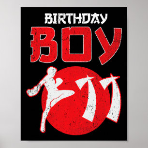 Poster Kickboxing 11 ans Anniversaire Mma Arts martiaux