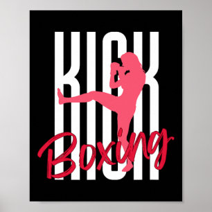 Poster Kickboxing coup de pied avant