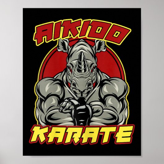 Poster Kickboxing Grandpa Martial Arts (Devant)