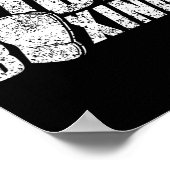 Poster Kickboxing Kickboxer Kickbox Boxe de rue Arts mart (Coin)