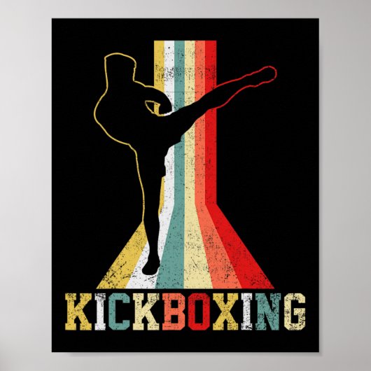 Poster Kickboxing Kickboxer Vintage _1 (Devant)