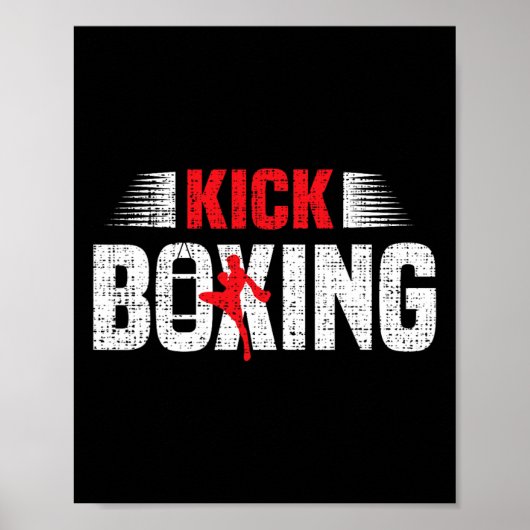 Poster Kickboxing Kickboxing Boxeurs Kickboxeurs Arts Mar (Devant)