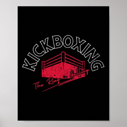 Poster Kickboxing Le Ring Appelle (Devant)