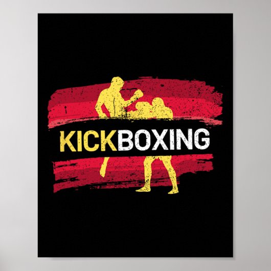 Poster Kickboxing Martial Arts (Devant)